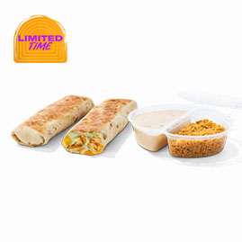 Slow Roasted Chicken Double Dipping Burritos