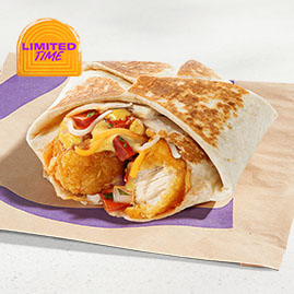 Jalapeno Honey Mustard Crispy Chicken Crunchwrap Slider
