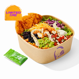 Cantina Crispy Chicken Chalupa Lime Bowl
